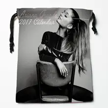 Custom Ariana Grande printed Satin storage bag drawstring gift bags More Size storage custom your image