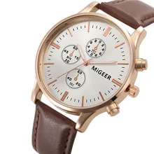 2016 Men Women Watches Rose Gold Leather Brand Simple Top Famous Luxury Quartz Watch Women Casual Watches Clock Reloj Mujeres