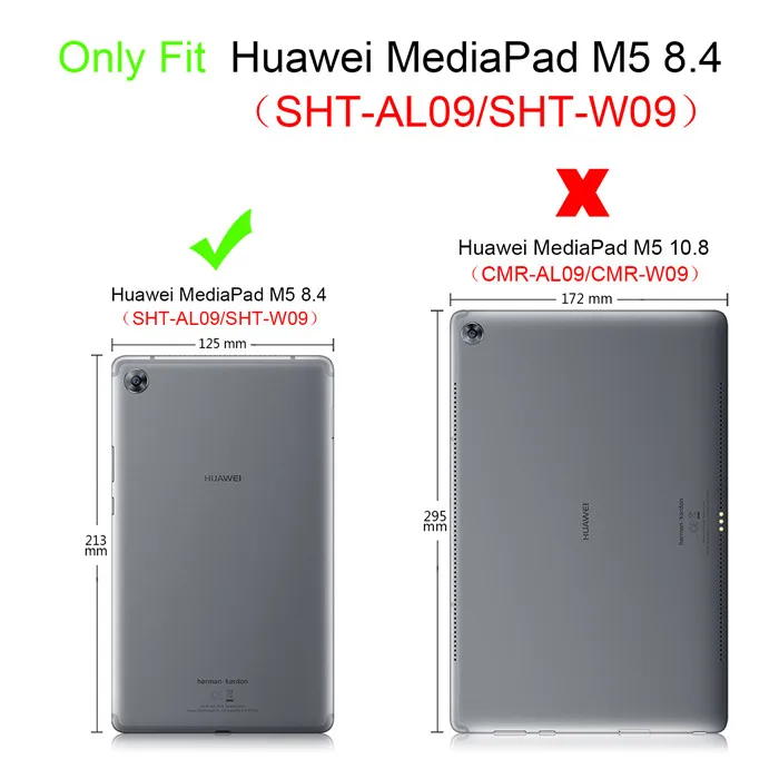 50 шт. PU Стенд чехол для huawei Mediapad M5 8,4 SHT-AL09 SHT-W09 8," Tablet+ Экран протектор