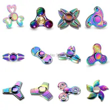 Радуга НЛО крабы вихревая в виде цветов баухинии огонь колесо России цинка фиджет-Спиннер ручной Спиннер для облегчения симптомов аутизма и СДВГ стресса игрушки с подарочной коробкой