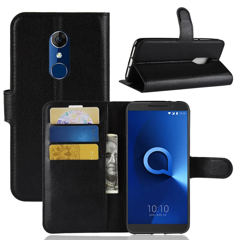 Alcatel 3 Case Alcatel 3 5052D Case Flip Luxury PU Leather Phone Case
