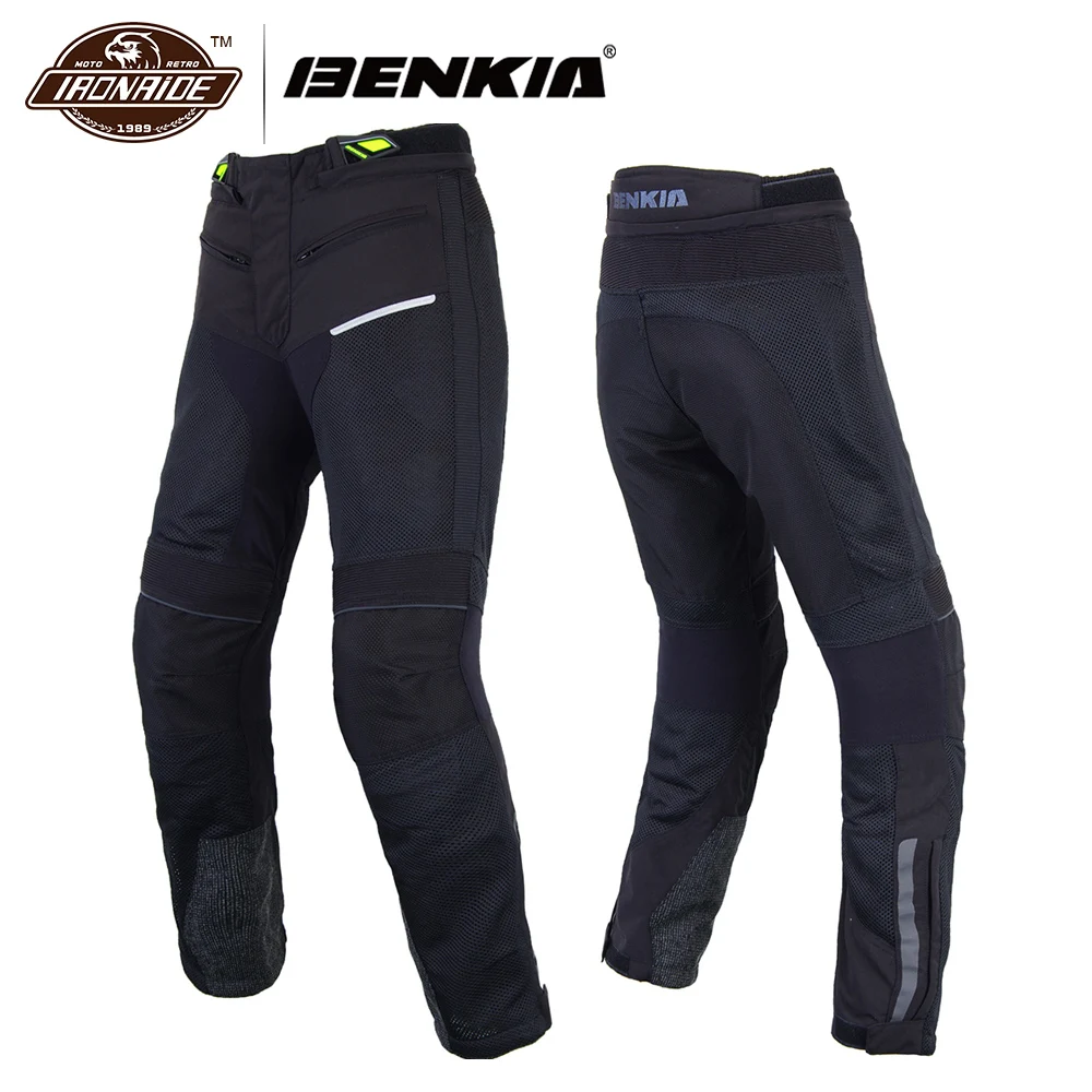 

BENKIA Men Motorcycle Motocross Pants Breathable Mesh Pants Motorbike Moto Racing Pants For Spring Summer