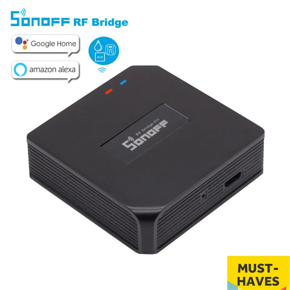 2---50pcs Sonoff RF Bridge WiFi 433 MHz Converter Smart Home Automation Universal Switch Intelligent Domotica Wi-Fi Remote RF
