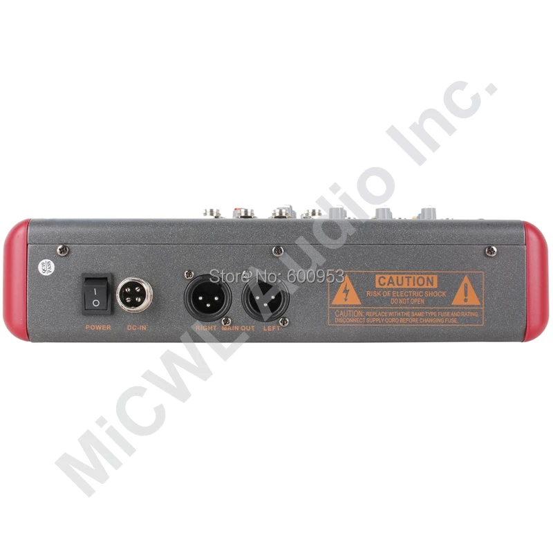 Pro Red Gray 7 Way Karaoke Stage Home Mixer Mixing Console Sound Voice Processor Wireless Bluetooth SMR-701USB