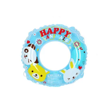 

60cm/70cm Children's Swimming Circle Cartoon Crystal Ring Double Layer Thickening Lifesaving Ring PVC Inflatable Axillary Circle