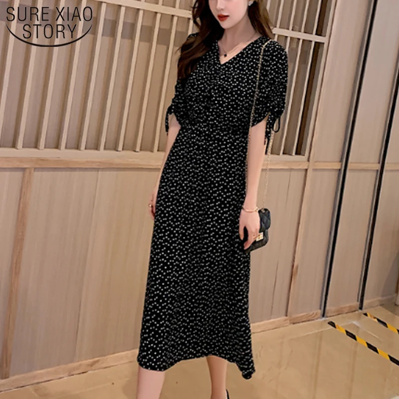 Стильное летнее платье трапециевидной формы с цветочным рисунком Vestidos Verano 2019
