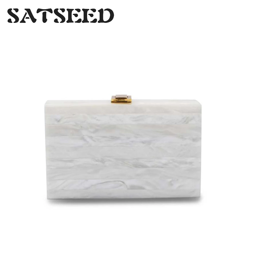 

Fashion new lady Shoulder bag Handbag Summer Clear Acrylic Stripes Days Clutches Chain Small Square Ladies bag Evening bag