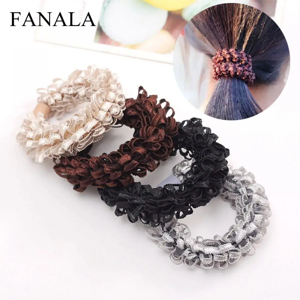 

Rubber Hair Hair 1PC Women Hot Elastic Accessories Band Popcorn Korean Sale Girls Band