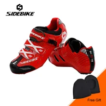 Sidebike Ultralight Road Cycling Shoes Men Anto-lock Bike Shoes Hook&Loop Design Breathable Bicycle Shoes Boots Zapatos ciclismo