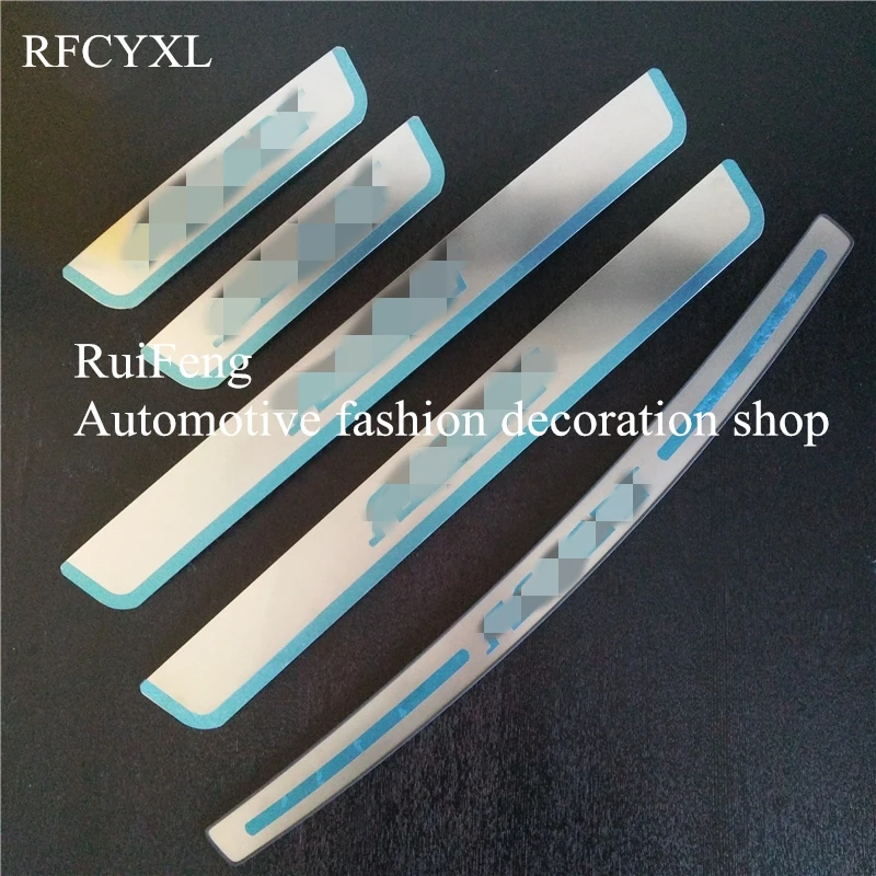 

Ultrathin Door Sill Strip Welcome Pedal And Rearguards For Hyundai Accent Sedan 2010 - 2016 Car Styling Sticker Auto Accessories