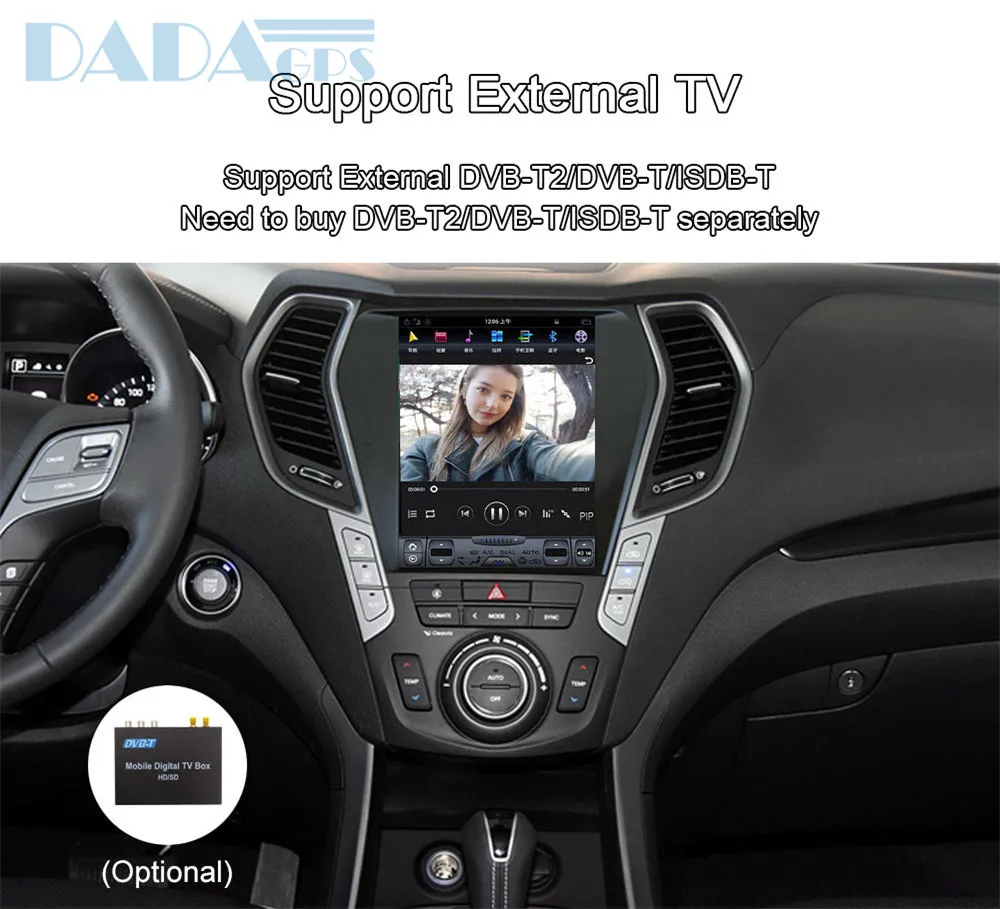 Excellent 10.4"Tesla style ISP Screen Android 7.1 Car multimedia Radio player For Hyundai IX45 2013-2018 GPS Map Navigation no dvd 15