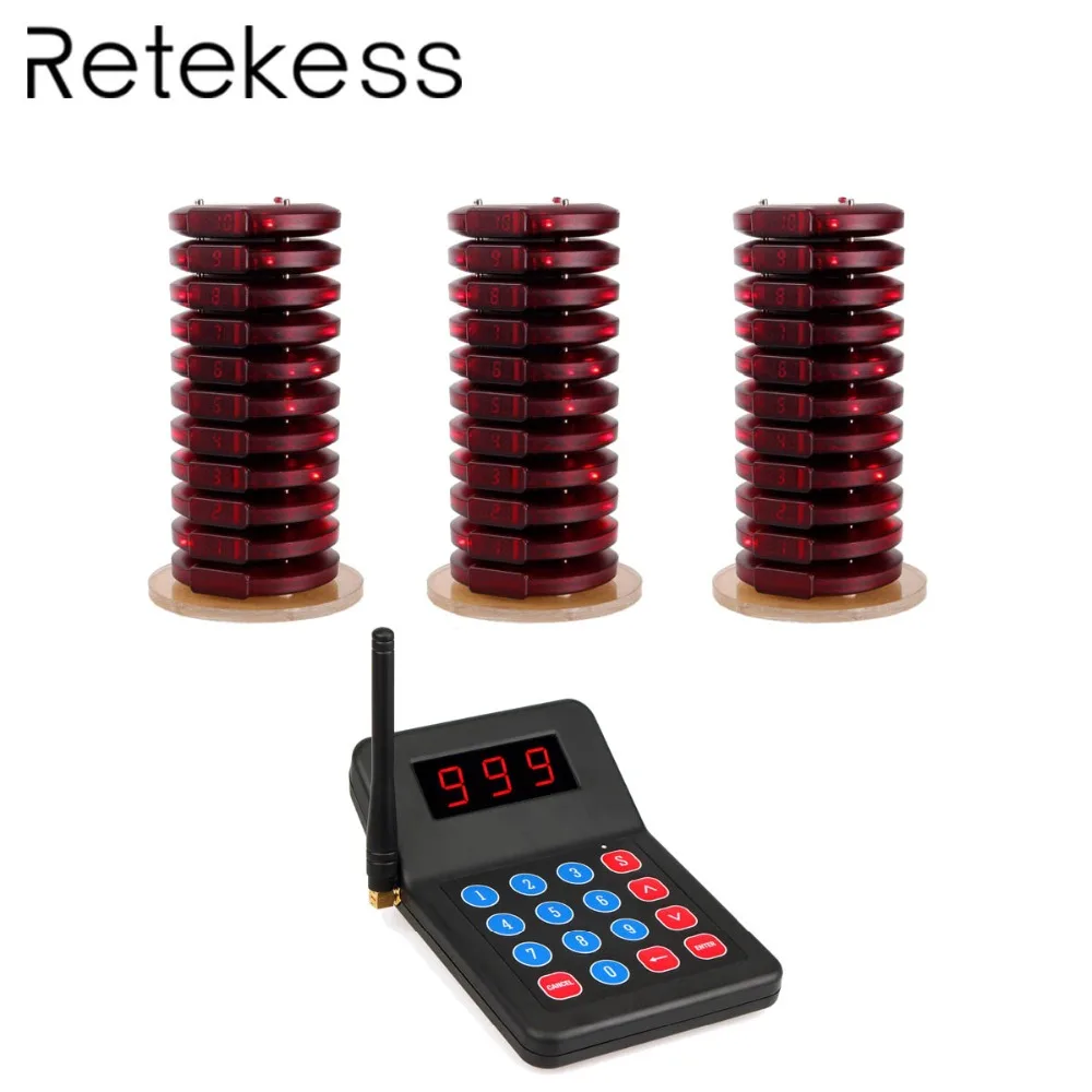 Buy 999 Channel Restaurant Pager Beeper Wireless Paging Queuing Calling System