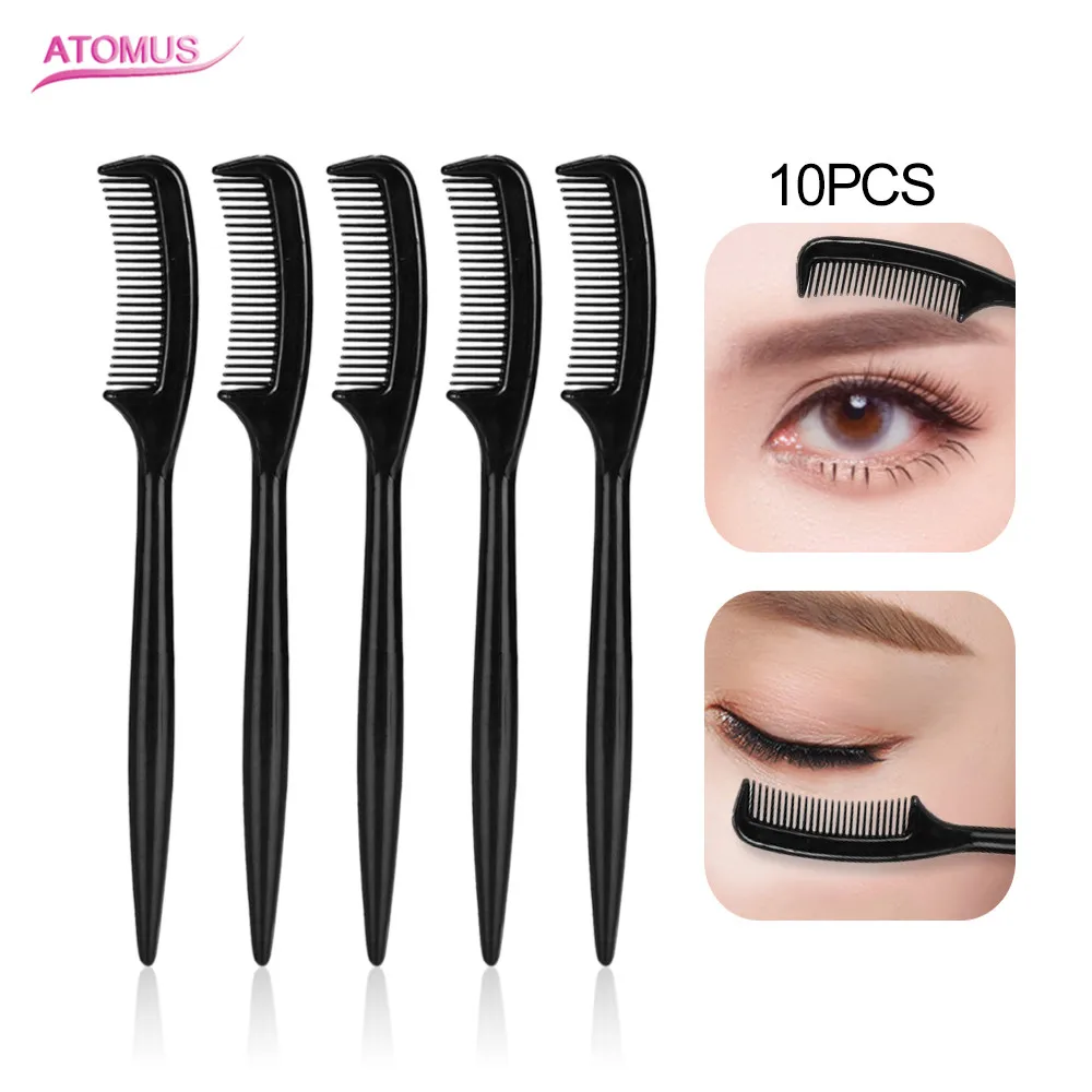 

10pcs Eyebrow Combs Eyelash Extension Tool Professional Eyelash Eye Brow Brush Portable Beauty Makeup Tool