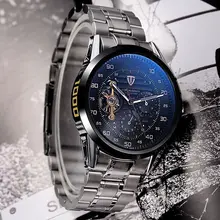 Tevise Tourbillon Автоматические Механические Мужские 24 Дисплей Из Нержавеющей Стали Наручные Часы