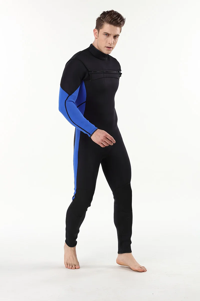Мужская передняя молния 3 мм неопрен цельный купальный костюм для дайвинга водонепроницаемый сохраняет тепло Профессиональный сёрфинговый гидрокостюм