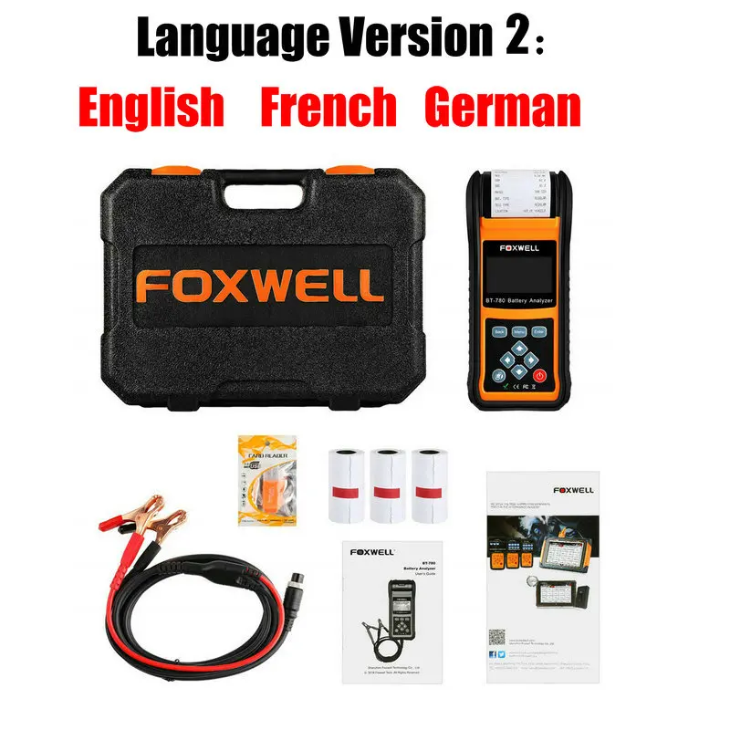 Automotive Foxwell BT780 Battery Load Tester 12V&24V Starting