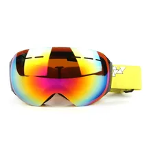 Лыжные очки, двухслойные, UV400, анти-туман, большая Лыжная маска, очки для катания на лыжах, для мужчин и женщин, очки для сноуборда, защитные очки