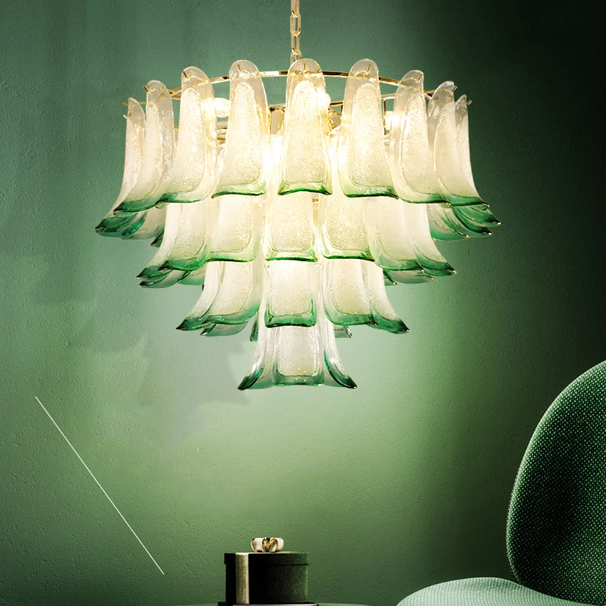 

Nordic LED Crystal Pendant Lights Lighting Peacock Green Interior Decorative Pendant Lamp Modern Pendant Ceiling Lamps Luminaria