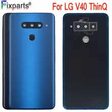 Для LG V40 ThinQ задняя крышка Батарея крышка Дверь задняя Стекло Корпус чехол для LG V40 Батарея крышка Запчасти для авто