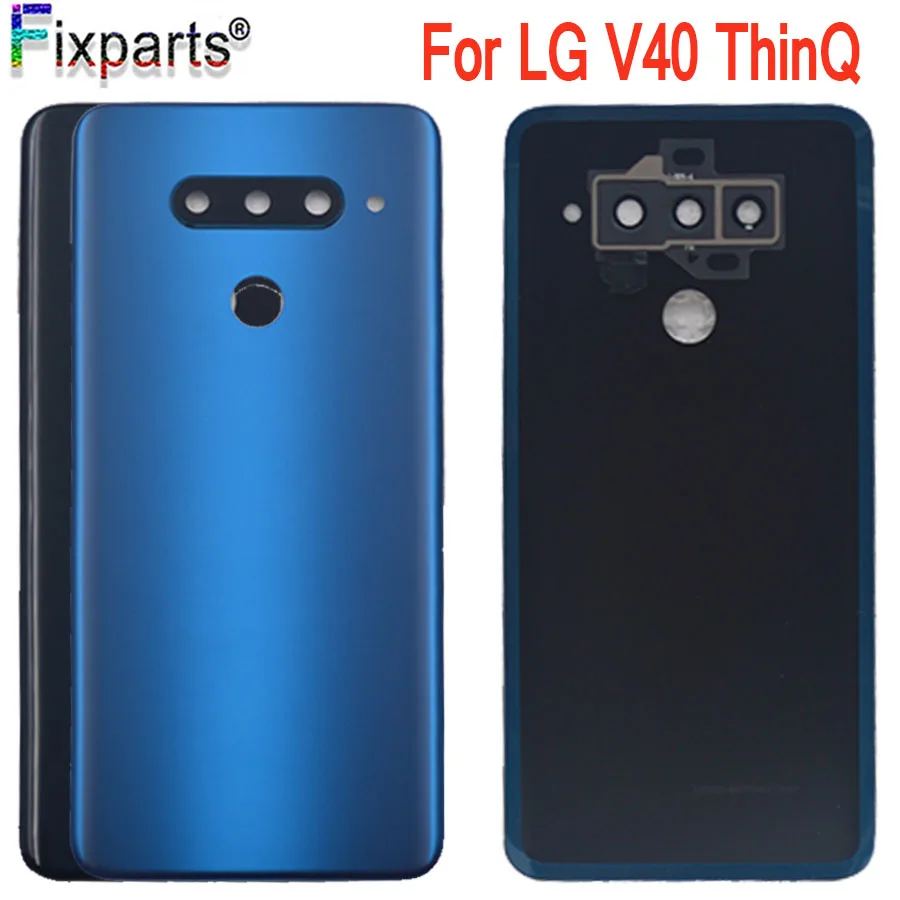 Задняя крышка для LG V40 ThinQ чехол аккумулятора задняя из стекла запасные