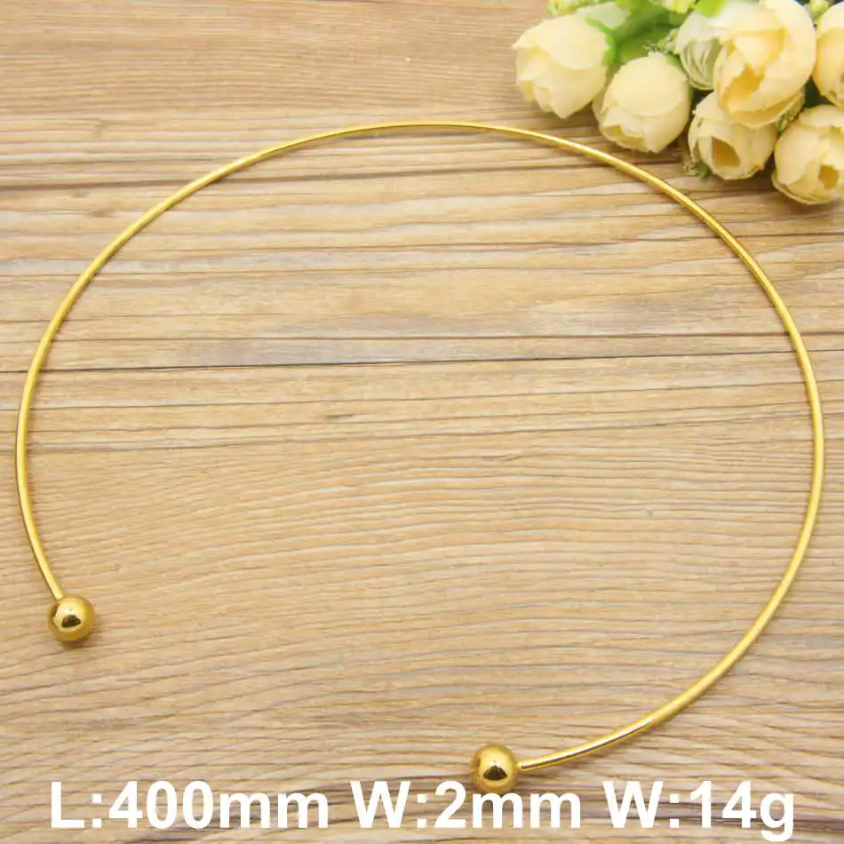 Women jewelry Accessories Stainless Steel Jewelry Fashion Romantic gold color and silver color torques necklace for women NFADACAF