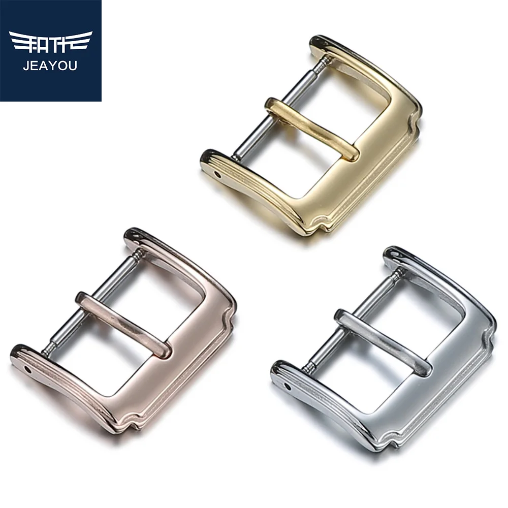 

JEAYOU Women Good Quality Pin Buckle For Men Watch Strap 16mm 18mm