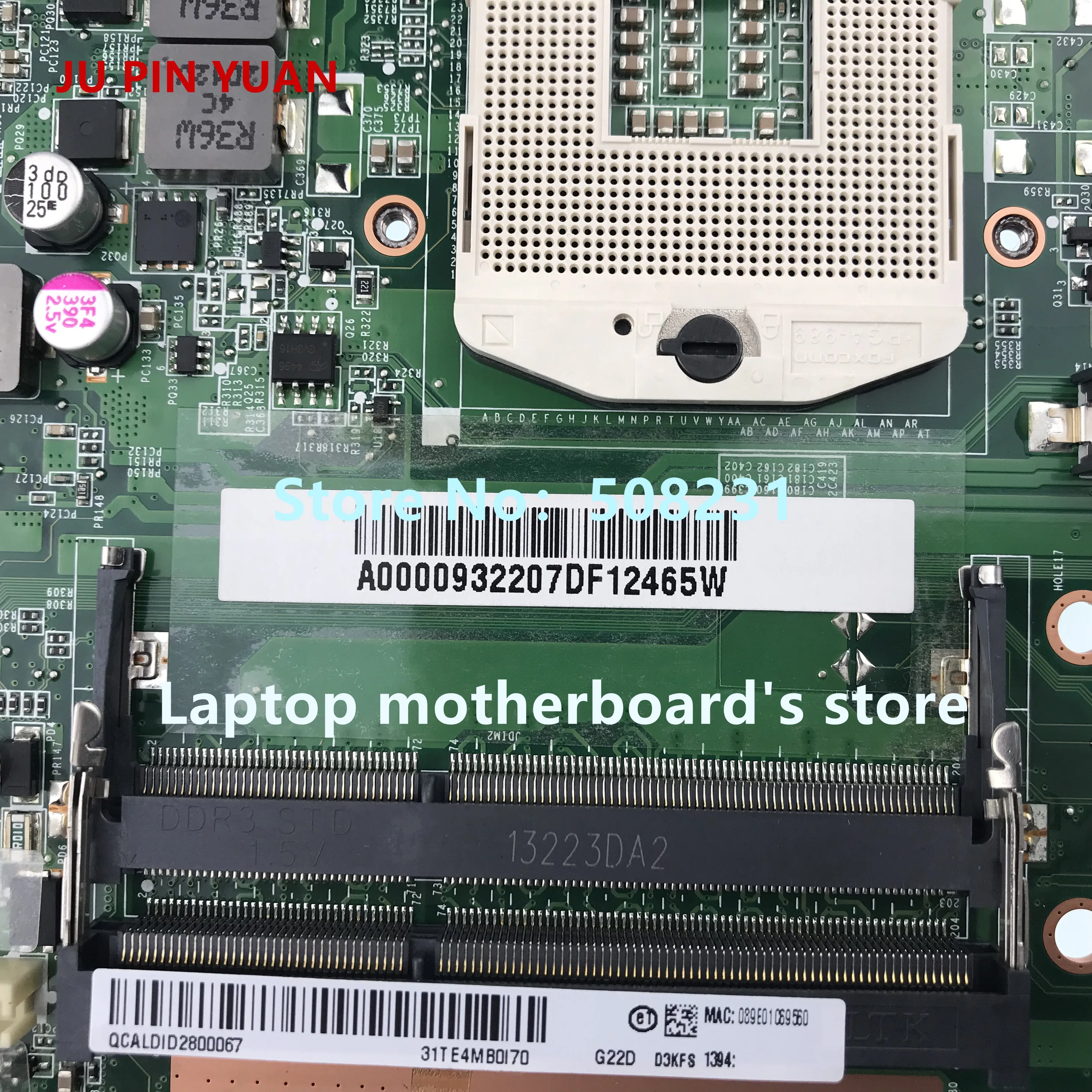 JU PIN юаней A000093220 DA0TE4MB6D0 для toshiba satellite L740 L745 материнская плата для ноутбука 100% полностью протестированы