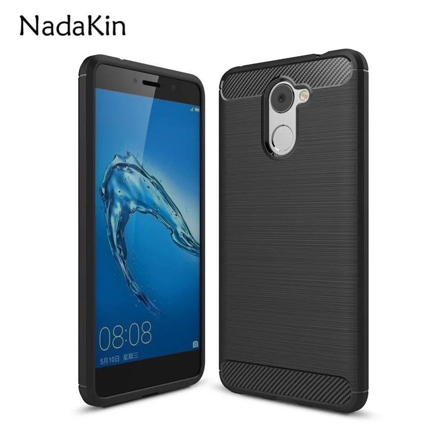buy Carbon Fiber Texture Soft Silicone Brushed Case for Huawei Honor Play Enjoy 6X 6 6S 7S 7 P9 P10 Lite Nova 2 2S Plus Maimang 5