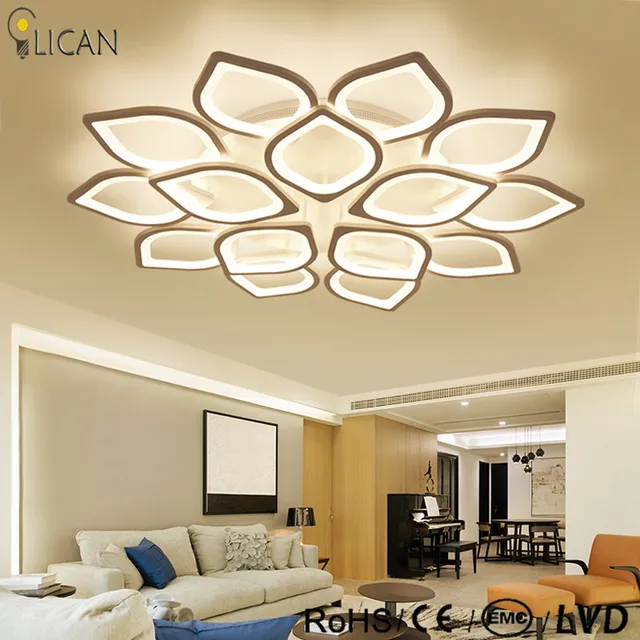 Lican Modern Led Ceiling Chandelier Lights For Living Lican Modern Led Ceiling Chandelier Lights For Living Room Bedroom Plafon Home Dec Ac85 265v White Lamp Fixtures