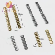 Rhodium Gold wave связи Spacer 5 отверстия 7 отверстия DIY металлические Украшения фитинги Оптовая 300 шт. бесплатная доставка