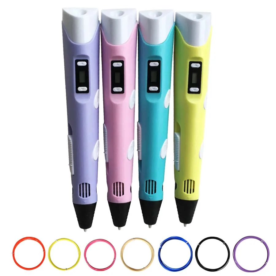 

3D Printing Pen with LCD Screen 2nd Generation 3D Drawing Pen for Doodling Art & Craft Making and Education Comes 3 ABS Filament
