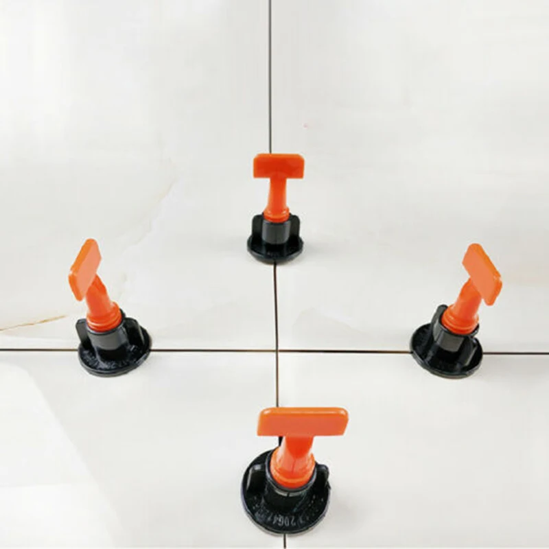 50PCS Positioning Tile Leveler Spacers Wedges Wall T-lock Floor Pliers System Hand Tools Flooring Wall Tile Positioning Leveler
