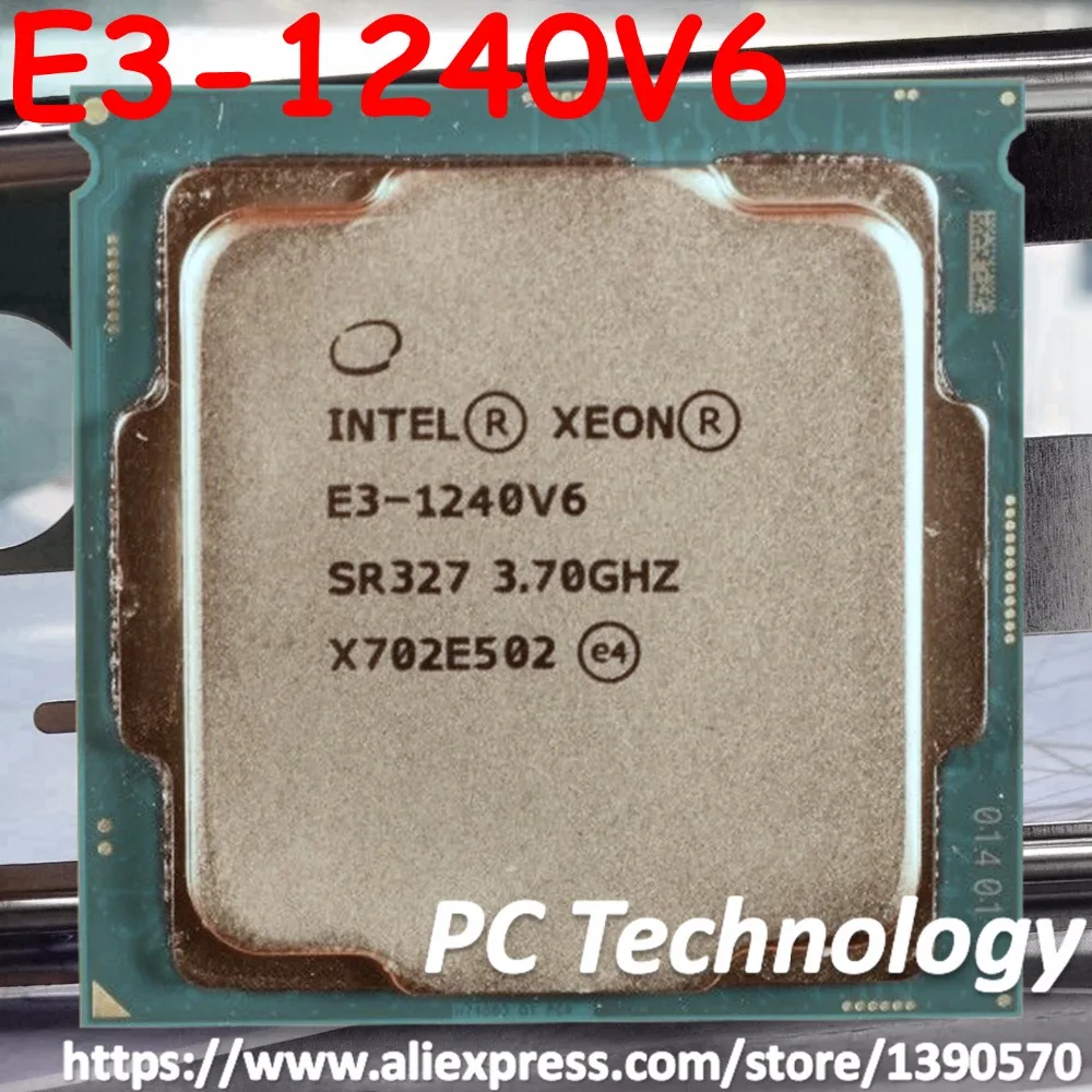 Процессор Intel Xeon E3-1240V6 3,70 ГГц 8 м LGA1151 E3-1240 V6 четырехъядерный настольный процессор E3 1240V6 E3 1240 V6