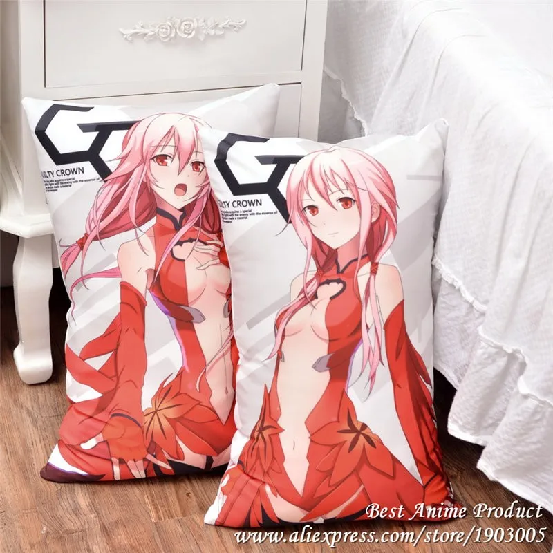 guilty crown inori anime square pillow01