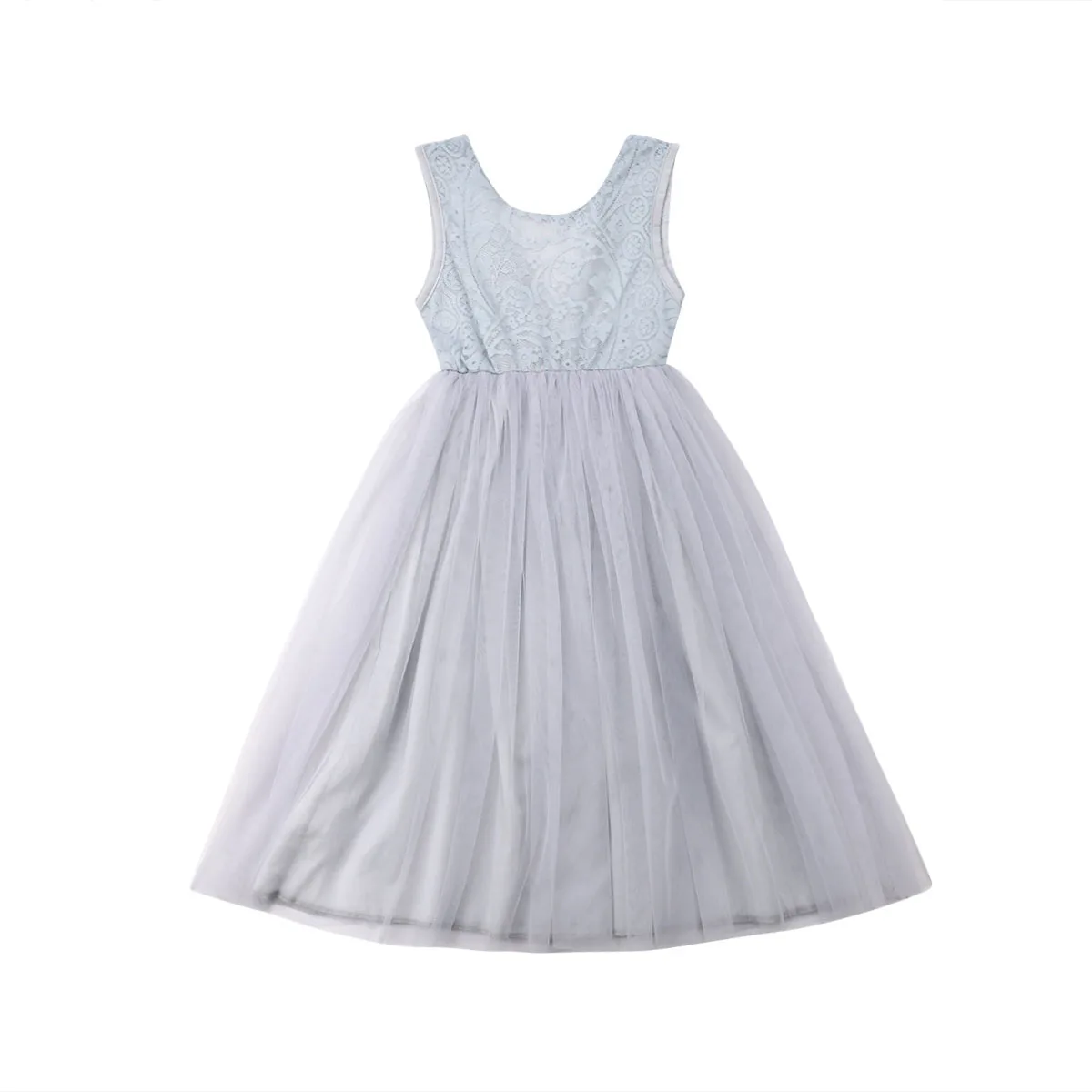 

Pudcoco Summer Infant Toddler Baby Girl Flower Dress Lace Tulle Party Bridesmaid Pageant Fancy Dresses