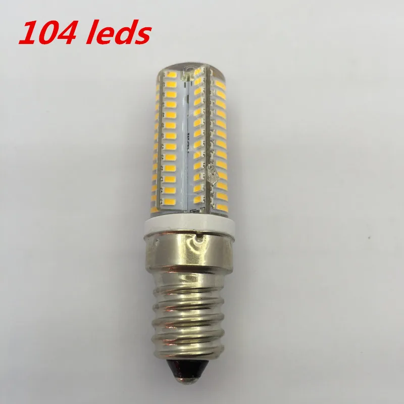 Миниатюрная светодиодная SMD лампа E14 3014 64/72/104 светодиодов хрустальная люстра 220 В