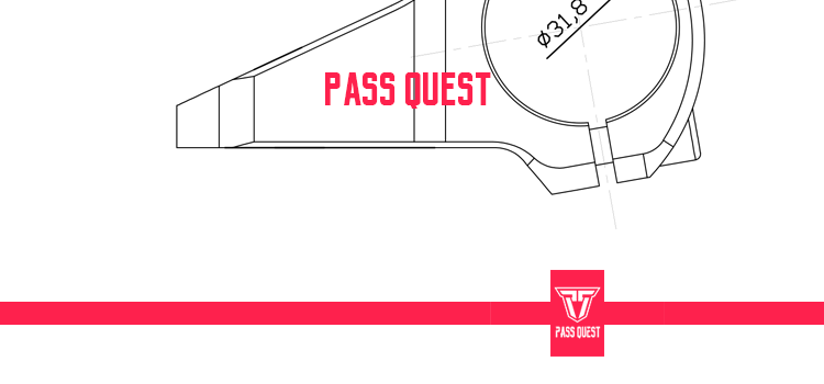 PASS QUEST Межзвездный сплав прямой горный велосипед стебель FR эндуро DH FR AM XC стебли 15 градусов 31,8 мм бар зажим 45-50 мм