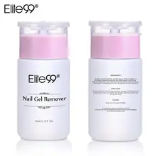 Elite99 высокое качество 80 мл Чистый гель для ногтей инструменты для снятия лака для ногтей липкая жидкость для использования с ногтей жестяная фольга кисти для ногтей