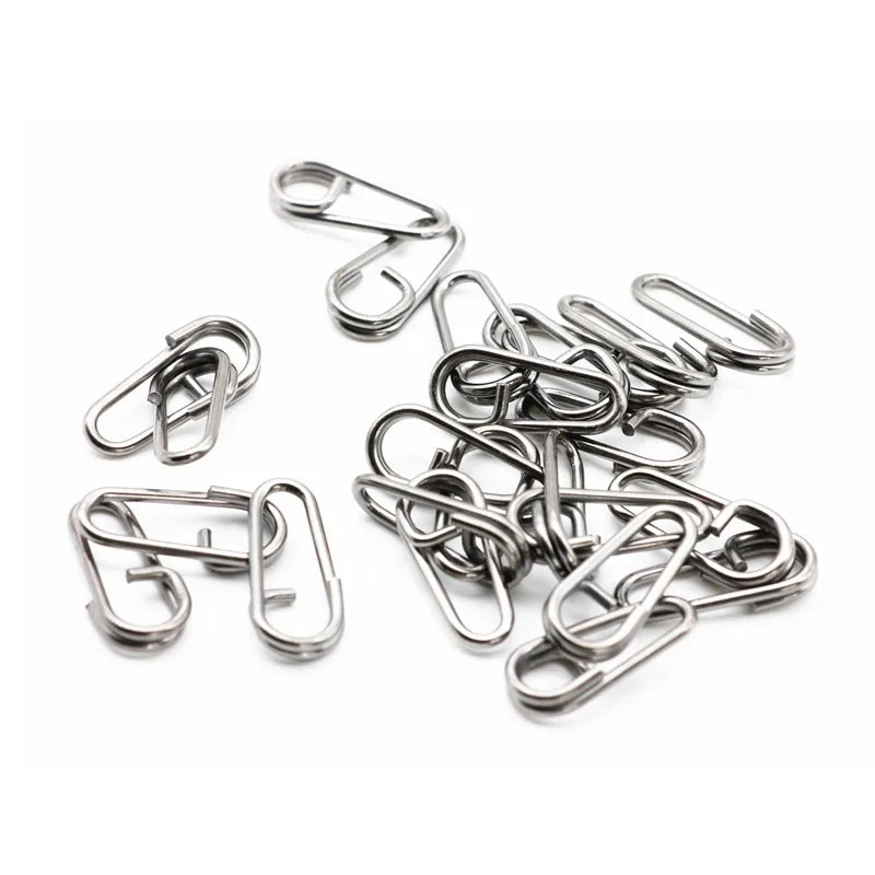 Anéis de Divisão Vara de Pesca de Aço Hxy Pcs100 Tamanho 21 18 16mm mm Mm Bent Cabeça Ovais Gira Carpa Inoxidável Enfrentar Acessórios 3 Cheap Anzóis