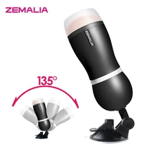 ZEMALIA Dana Male Masturbator Cup 135 degree rotation Adult Sex Toys Vagina Anal Pussy Vagina Skin Masturbation Sex toys for Men
