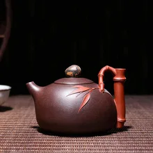 Рекомендуемые качественные товары вручную НЕОБРАБОТАННАЯ руда фиолетовая глина двойной цвет гофрированный чайник Си Ши Кунг фу чайный сервиз