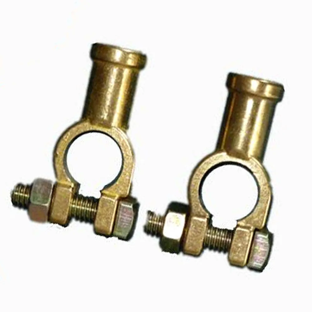 Set of 2 Positive and Negative Diameter 19MM Pure Copper Casting Car Battery Clip Connector | Автомобили и мотоциклы