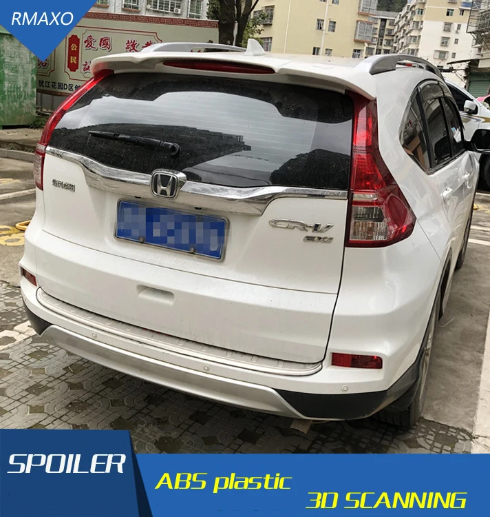 

For Honda CRV Spoiler BKJS ABS Material Car Rear Wing Primer Color Rear Spoiler Press the tail For Honda CRV Spoiler D