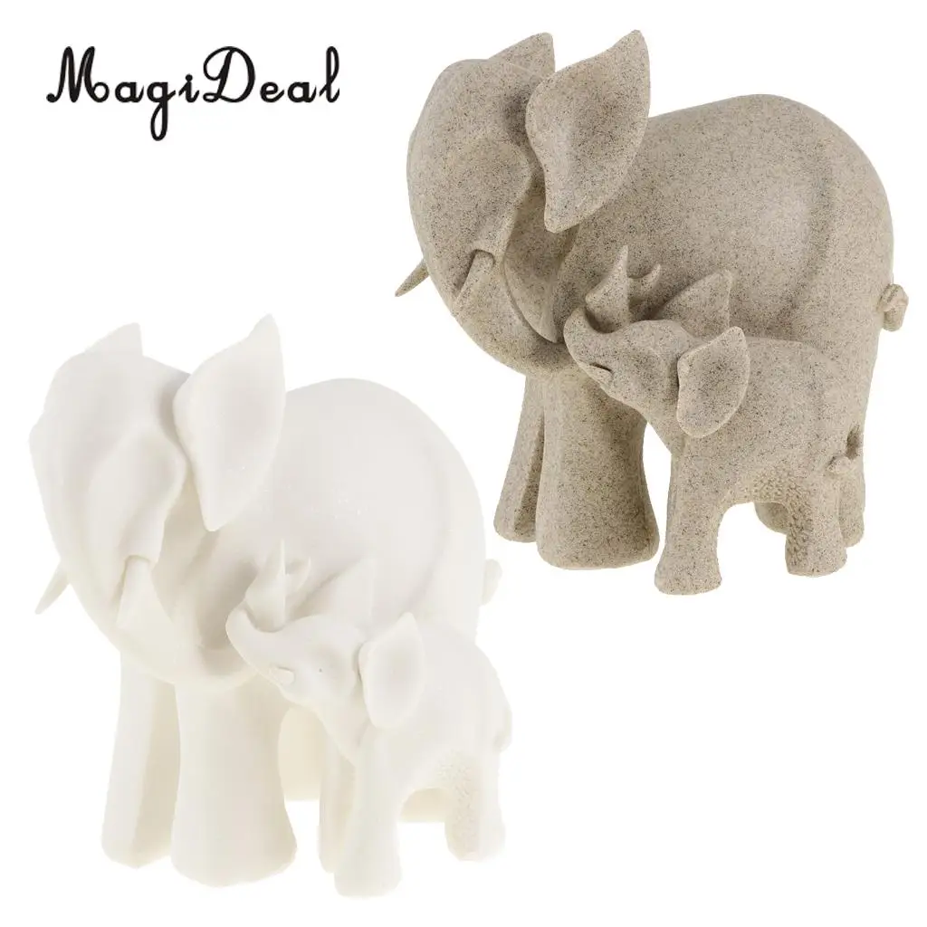 Kopen Feng Shui Mooie paar Zandsteen Olifant Kofferbak Standbeeld Rijkdom Lucky Beeldje Woondecoratie Housewarming Gift