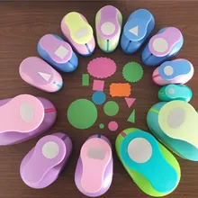 Геометрические формы ремесло удар детей ручной DIY Дырокол скрапбук формирователь Геометрическая бумага/eva пенопластовый перфоратор 1 шт