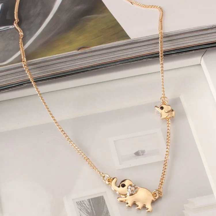 Женское Ожерелье чокер с кристаллами 2 размера|elephant necklace|crystal necklacedesigner necklace |