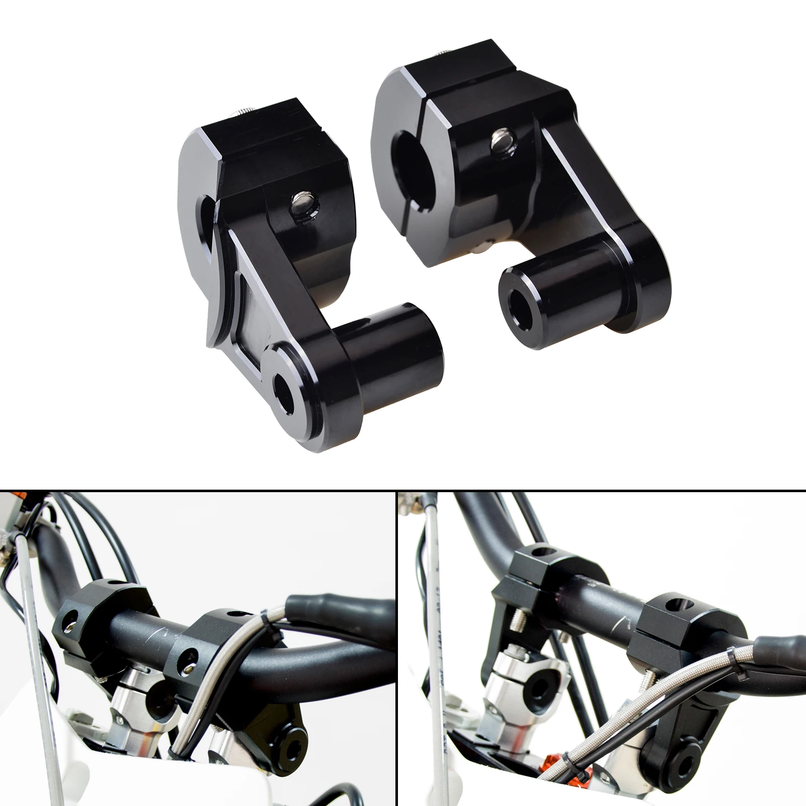 

Motorcycle 22mm Handlebar Riser Handle Bar Clamps For Yamaha FZ1 FZ6 Fazer FZ8 MT03 FZS600 FZS1000 TDM850 TDM900 DT125R BT1100