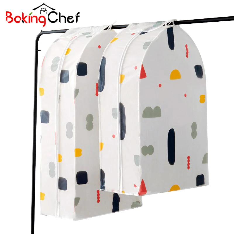BAKINGCHEF المنزل الملابس الغبار يغطي الملابس دعوى الملابس الرجال معطف حقيبة تخزين قابلة للحمل خزانة خزانة المنظم اكسسوارات الكثير BAKINGCHEF المنزل الملابس الغبار يغطي الملابس دعوى الملابس الرجال معطف حقيبة تخزين قابلة للحمل خزانة خزانة المنظم اكسسوارات الكثير