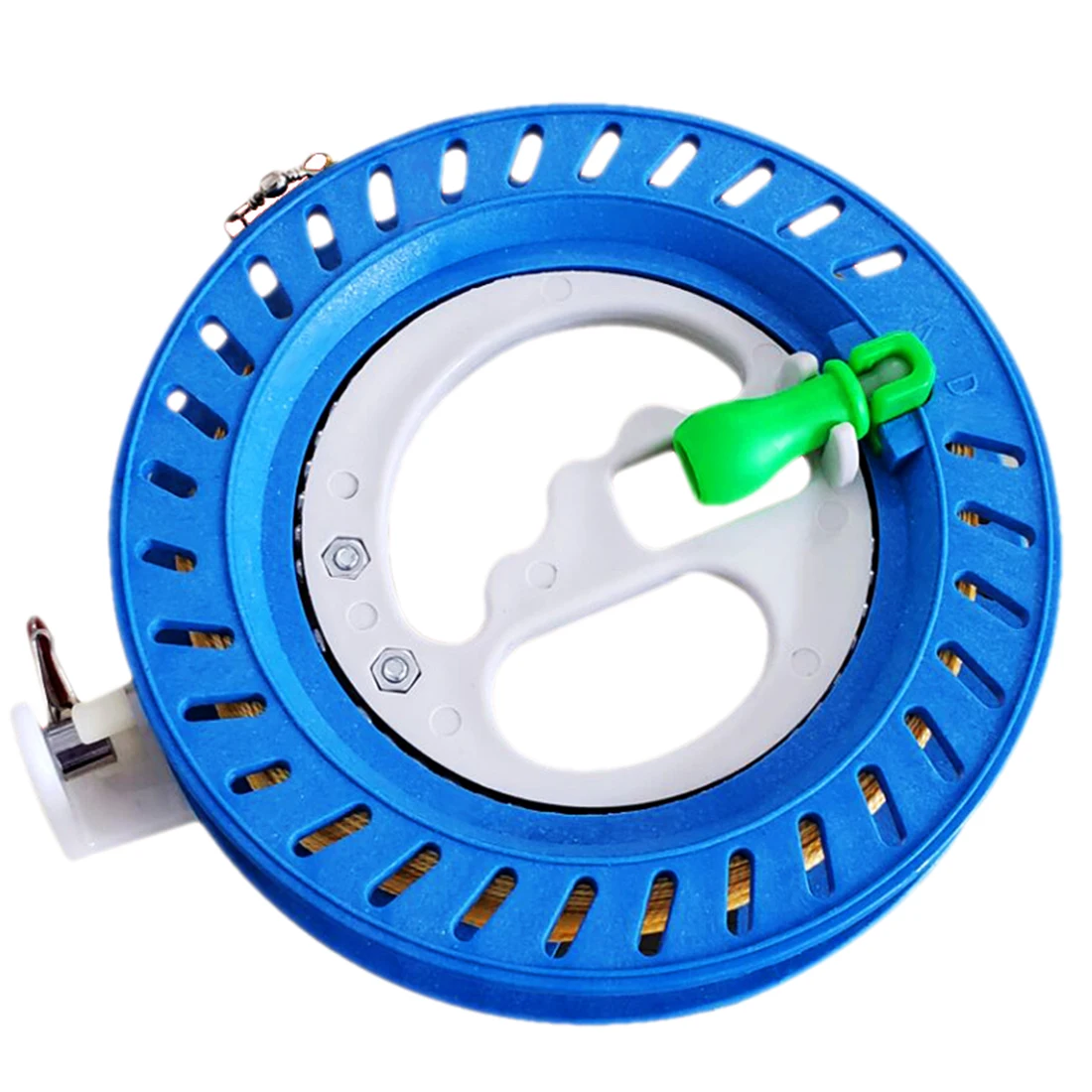 

16/18cm Kite Line Winder Winding Reel Grip Wheel String Flying Tool With 200m Tire Line - Blue
