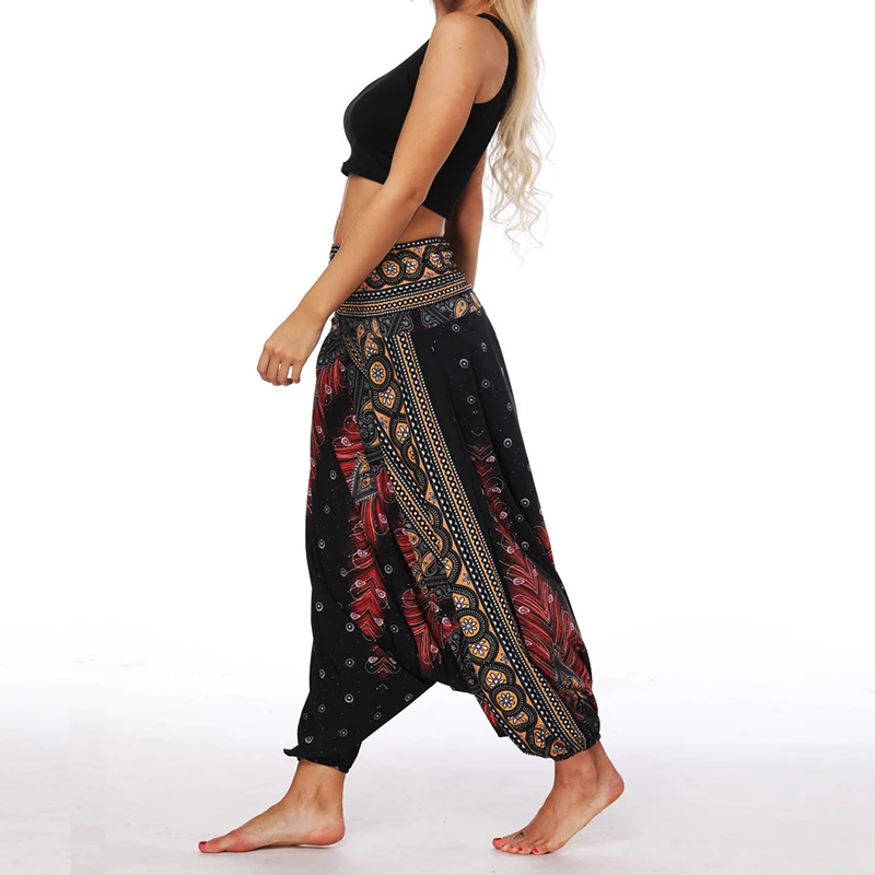 Женские шаровары брюки леггинсы мешковатые Boho хиппи Йога шаровары